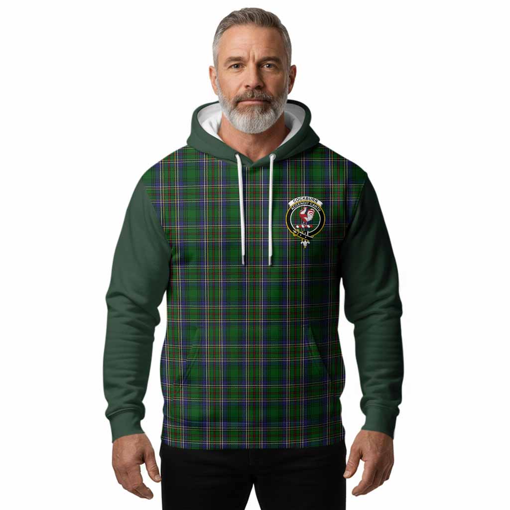 Cockburn Tartan Accent Hoodie with Family Crest
