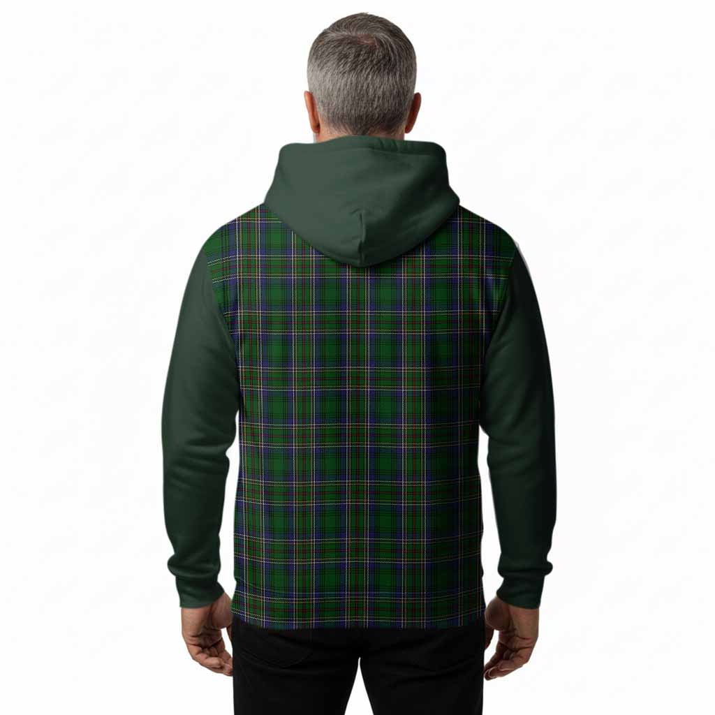 Cockburn Tartan Accent Hoodie with Family Crest