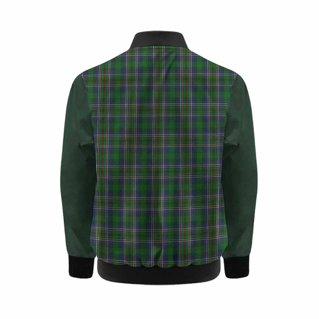 Cockburn Tartan Accent Kid Bomber Jacket with Family Crest