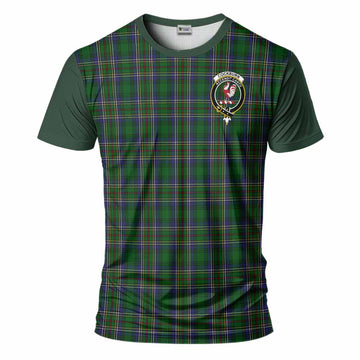 Cockburn Tartan Accent T-Shirt with Family Crest
