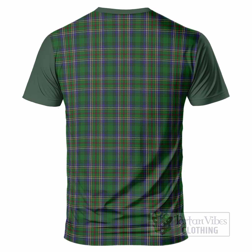 Cockburn Tartan Accent T-Shirt with Family Crest