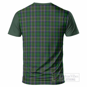 Cockburn Tartan Accent T-Shirt with Family Crest