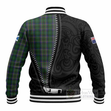 Cockburn Tartan Baseball Jacket New Zealand Pattern Unique Zipper Stylized