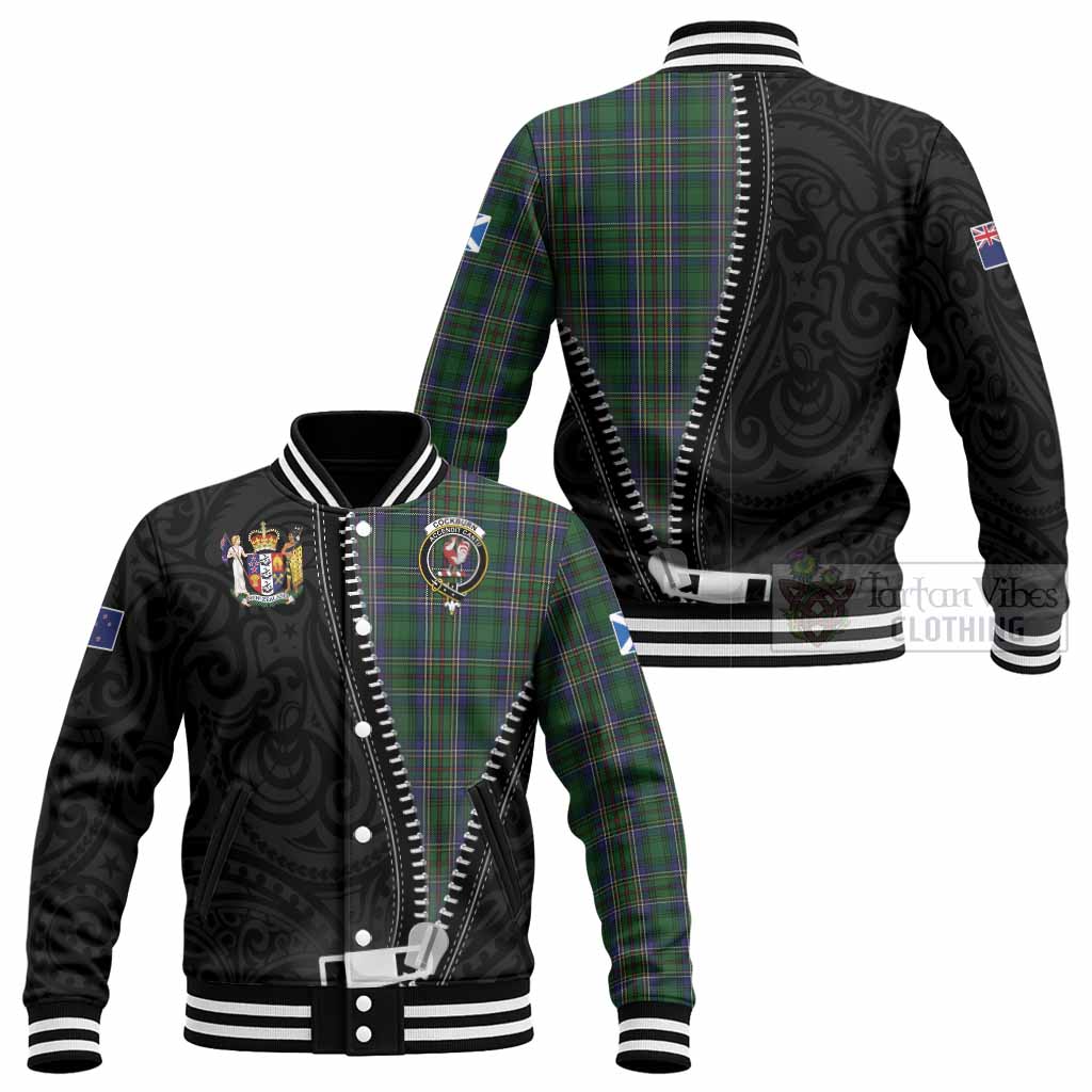 Cockburn Tartan Baseball Jacket New Zealand Pattern Unique Zipper Stylized