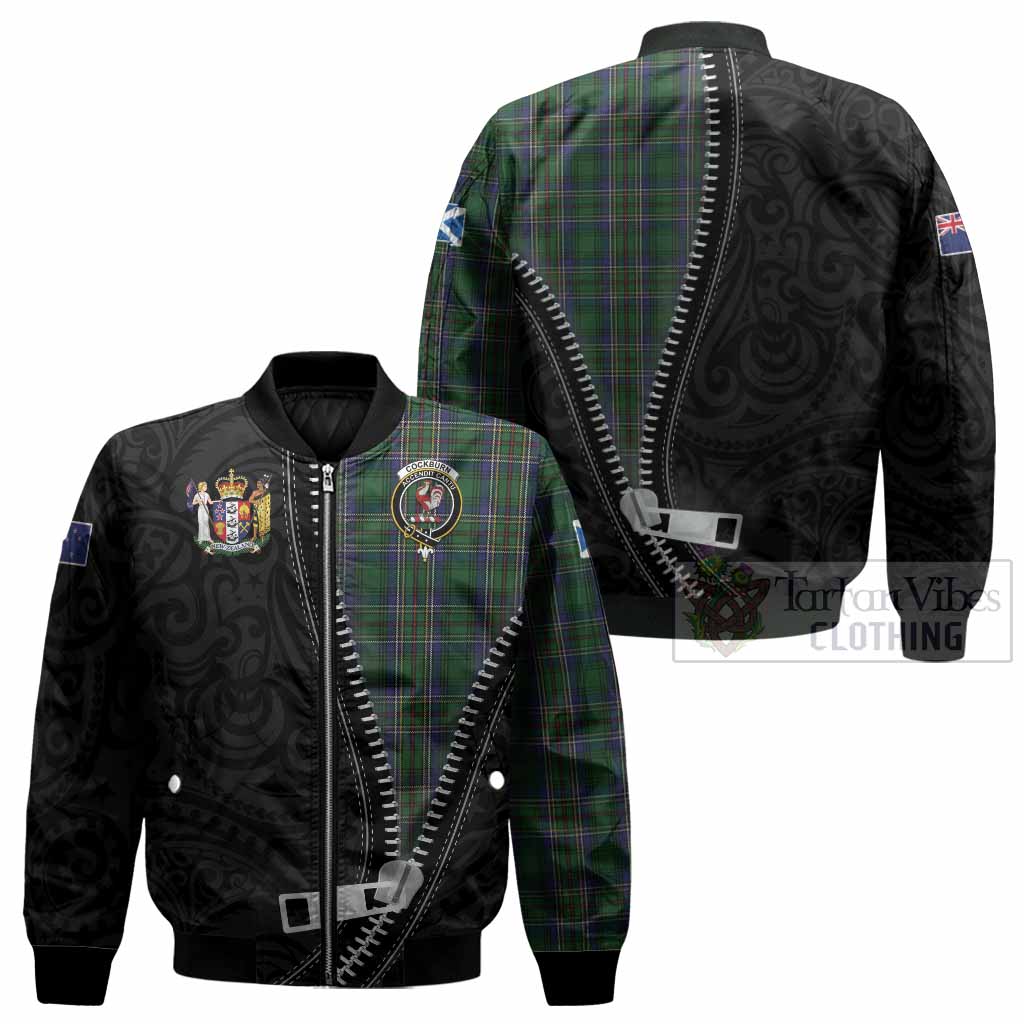 Cockburn Tartan Bomber Jacket New Zealand Pattern Unique Zipper Stylized