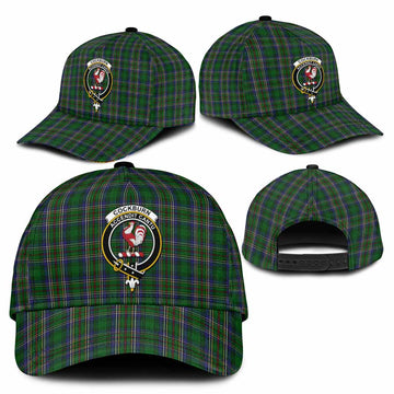 Cockburn Tartan Classic Cap with Family Crest