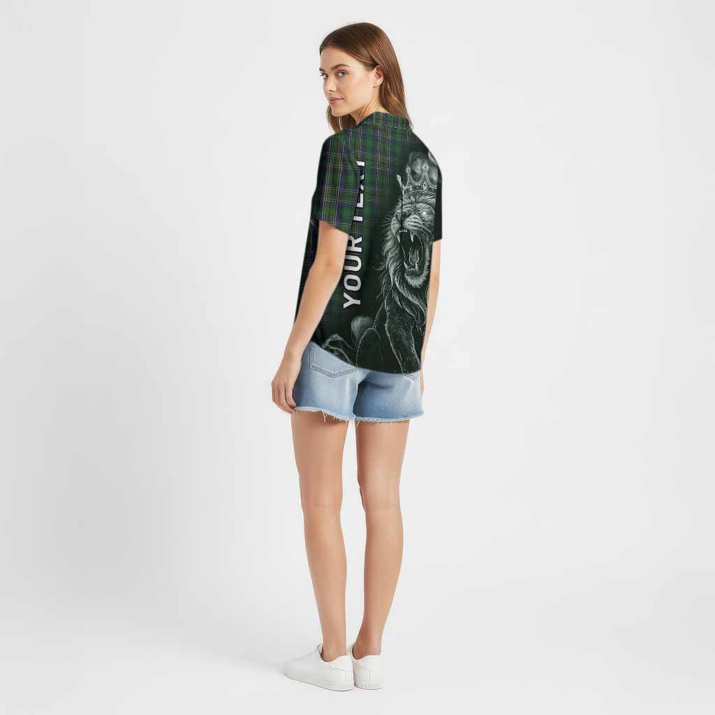 Cockburn Tartan Cotton Hawaiian Shirt Roaring Lion Heritage