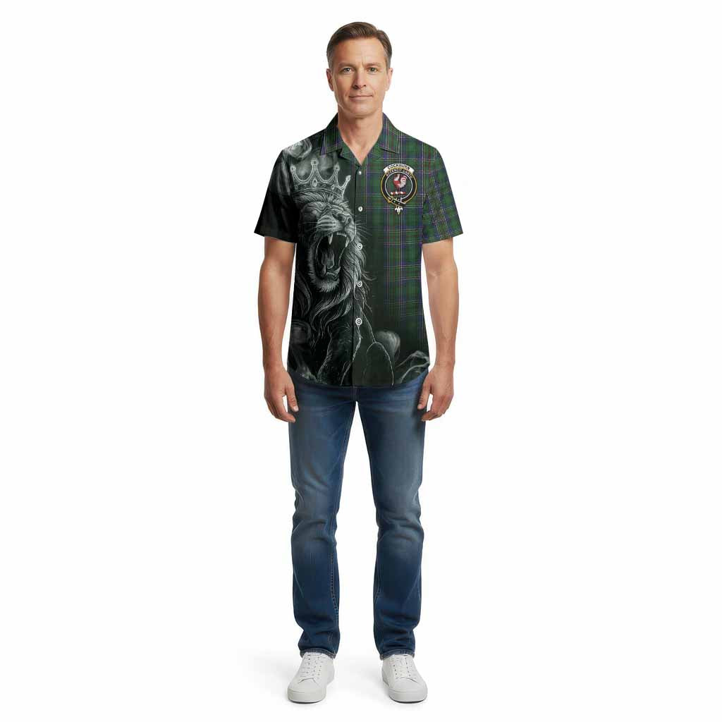 Cockburn Tartan Cotton Hawaiian Shirt Roaring Lion Heritage