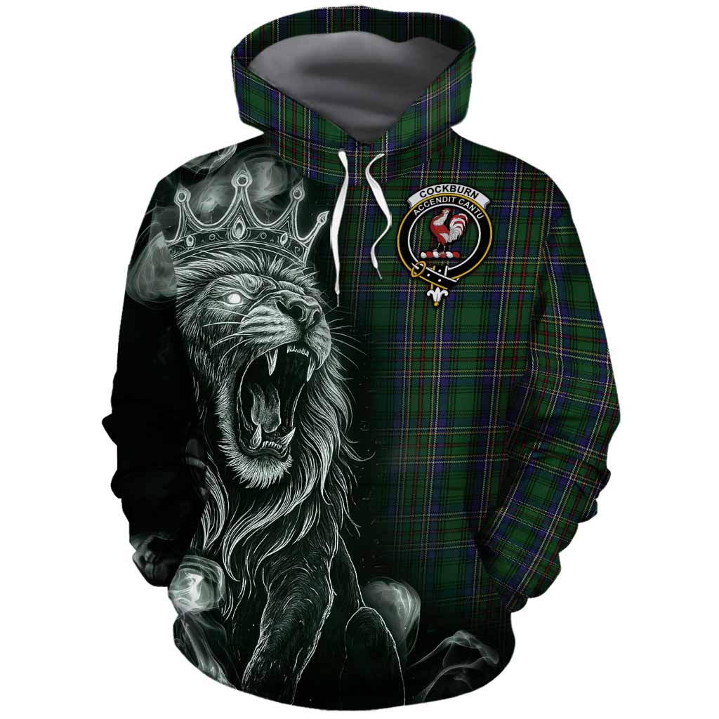 Cockburn Tartan Cotton Hoodie Roaring Lion Heritage