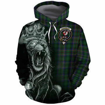 Cockburn Tartan Cotton Hoodie Roaring Lion Heritage