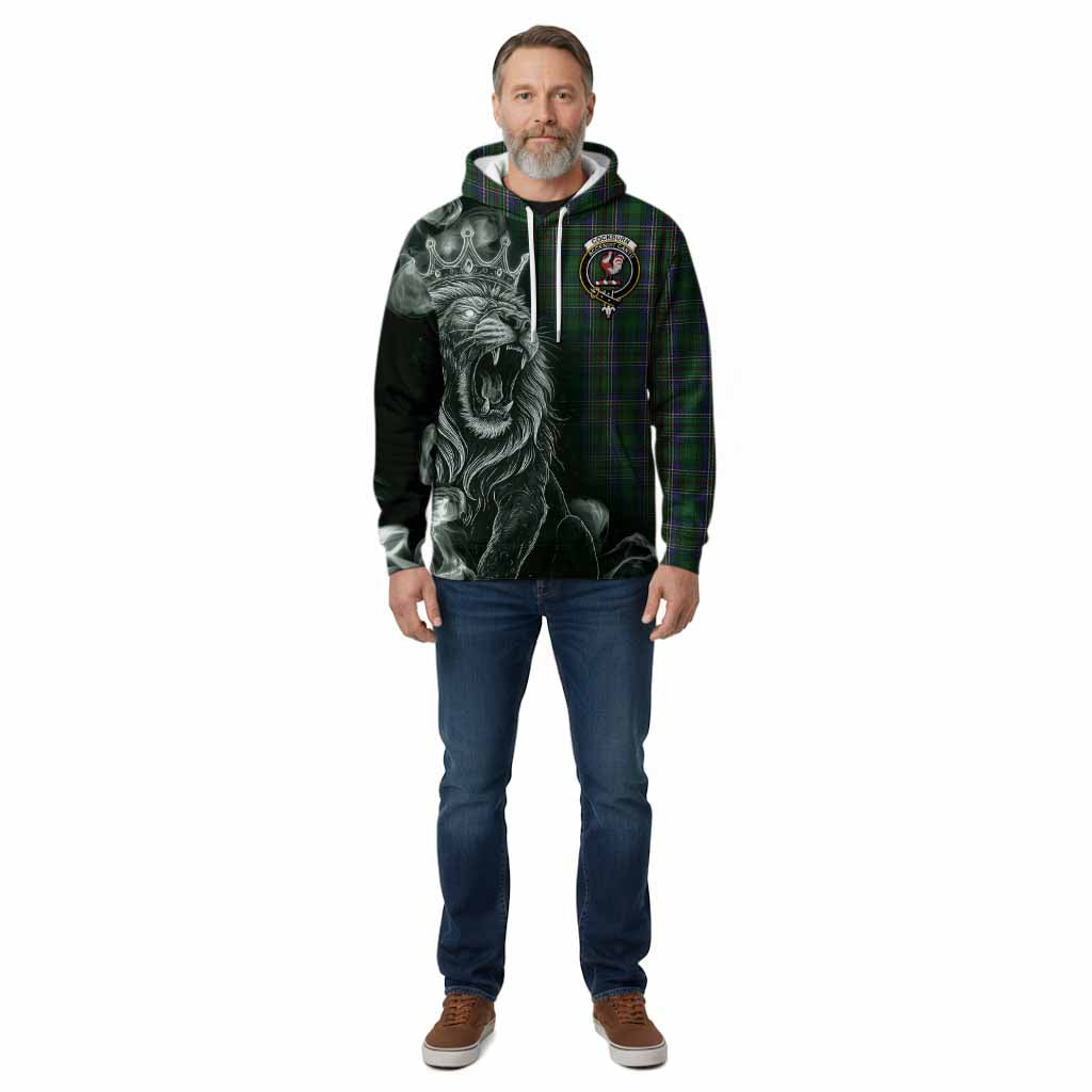 Cockburn Tartan Cotton Hoodie Roaring Lion Heritage