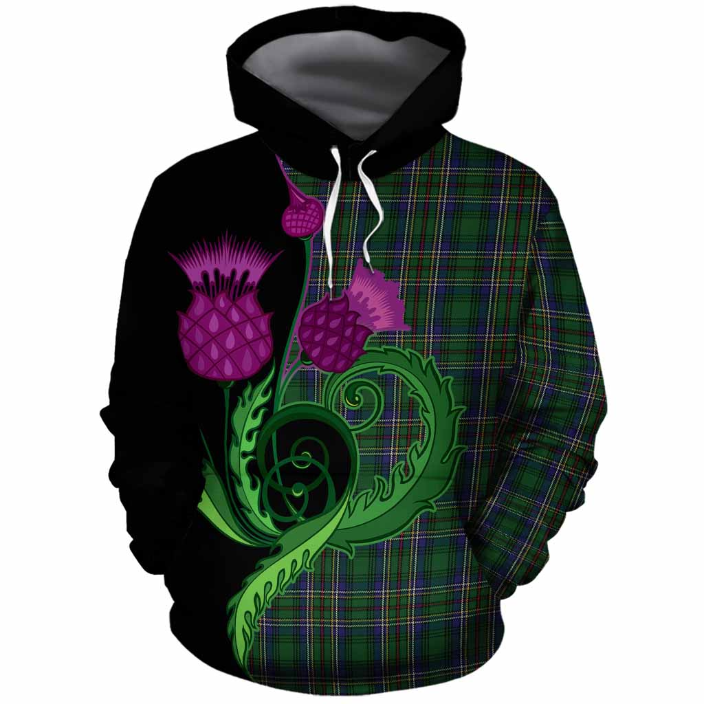 Cockburn Tartan Cotton Hoodie Traditional Scottish Thistle