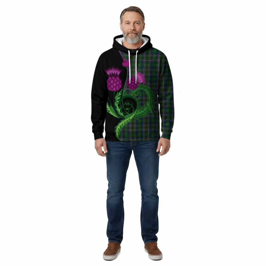 Cockburn Tartan Cotton Hoodie Traditional Scottish Thistle