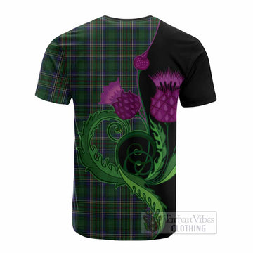 Cockburn Tartan Cotton T-shirt Traditional Scottish Thistle