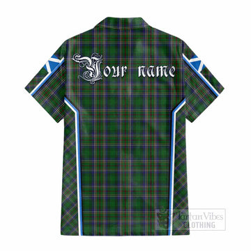 Cockburn Tartan Crest Cotton Hawaiian Shirt Scotland Coat of Arm Flag Style - Tartan Vibes Clothing