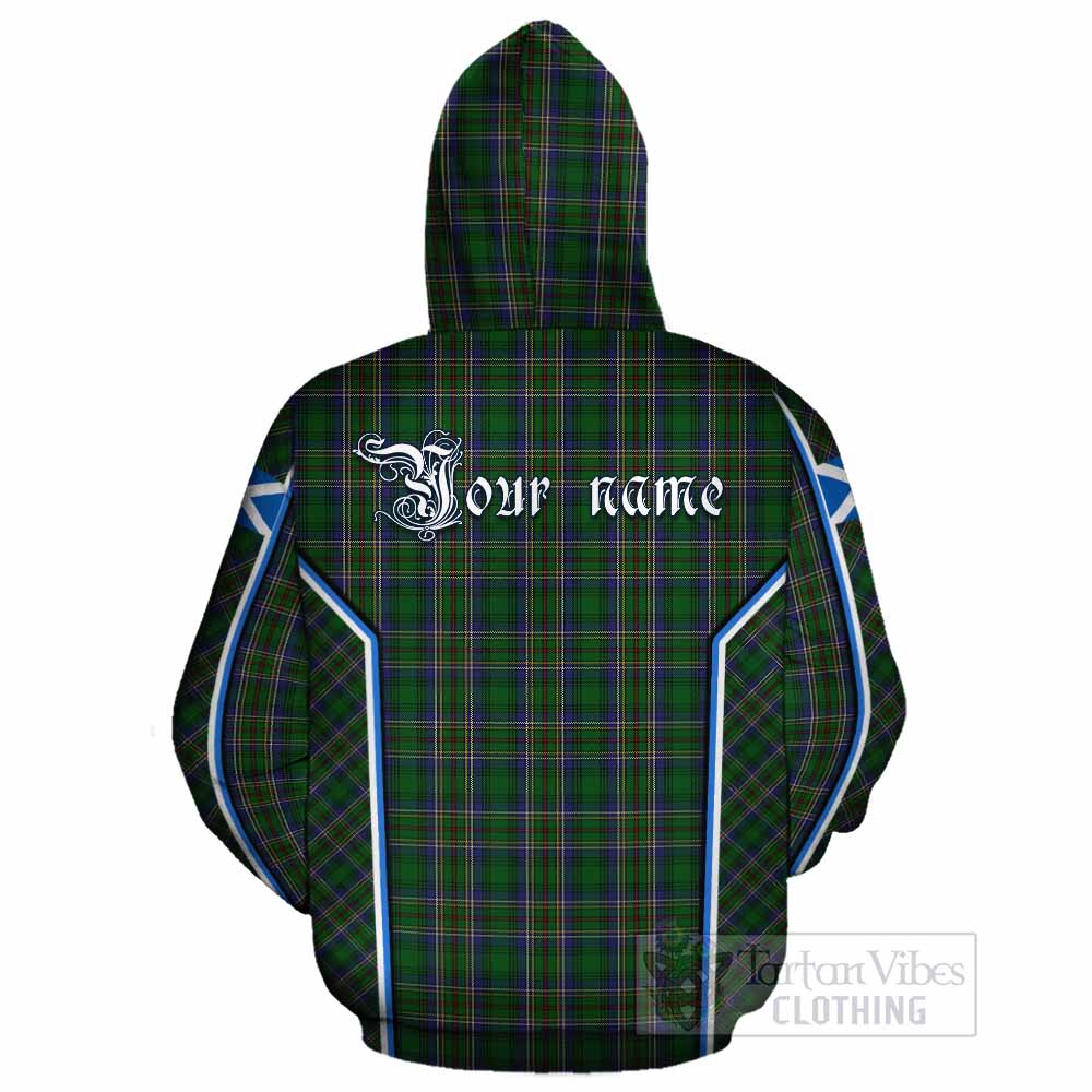 Cockburn Tartan Crest Cotton Hoodie Scotland Coat of Arm Flag Style - Tartan Vibes Clothing
