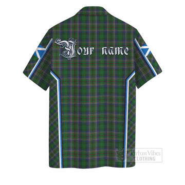 Cockburn Tartan Crest Hawaiian Shirt Scotland Coat of Arm Flag Style