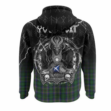 Cockburn Tartan Crest Hoodie Celtic Odin's Raven Legacy