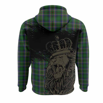 Cockburn Tartan Crest Hoodie Crowned Lion Heritage Style