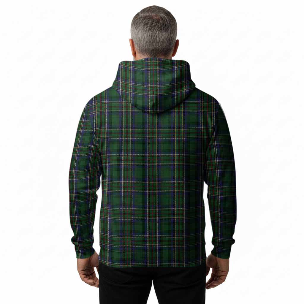 Cockburn Tartan Crest Hoodie Ferocious Lion Style