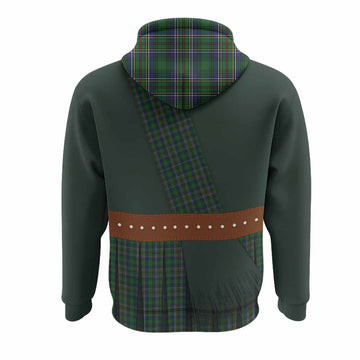 Cockburn Tartan Crest Hoodie Kilt Costume Style