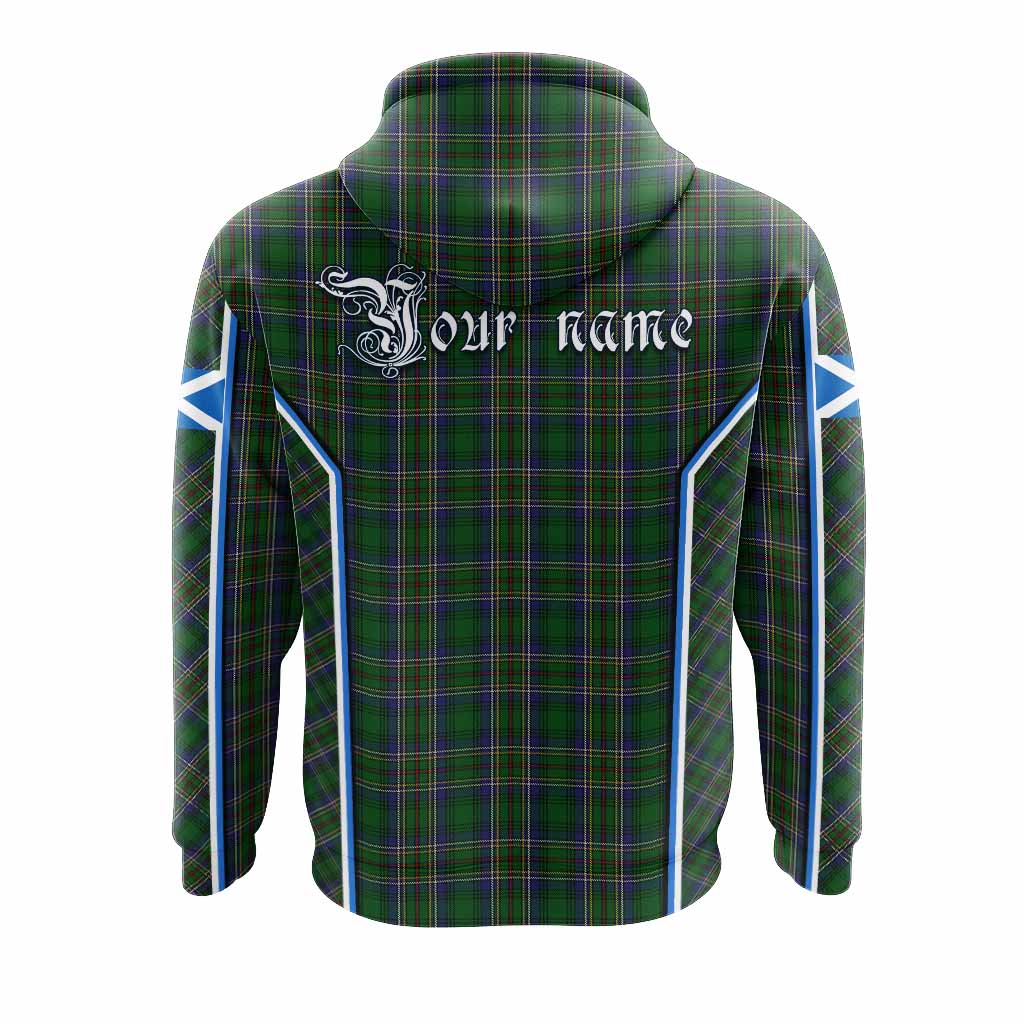 Cockburn Tartan Crest Hoodie Scotland Coat of Arm Flag Style - Tartan Vibes Clothing