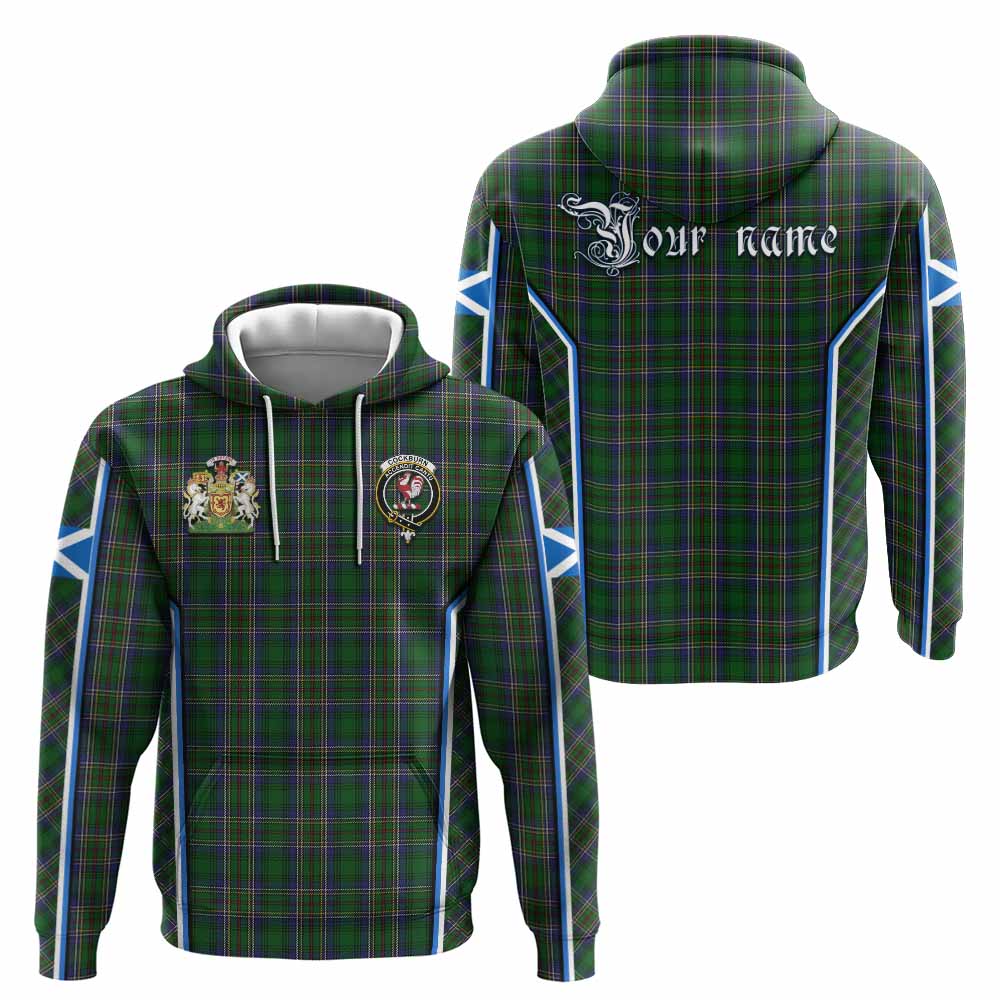Cockburn Tartan Crest Hoodie Scotland Coat of Arm Flag Style - Tartan Vibes Clothing
