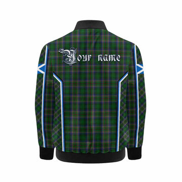 Cockburn Tartan Crest Kid Bomber Jacket Scotland Coat of Arm Flag Style - Tartan Vibes Clothing