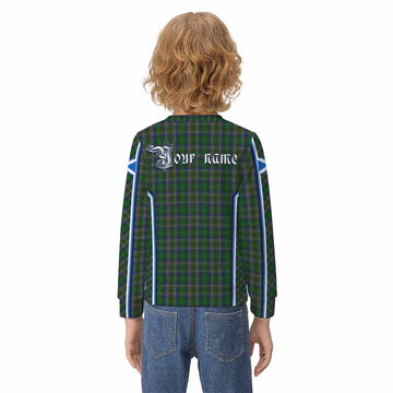 Cockburn Tartan Crest Kid Knitted Sweatshirt Scotland Coat of Arm Flag Style - Tartan Vibes Clothing