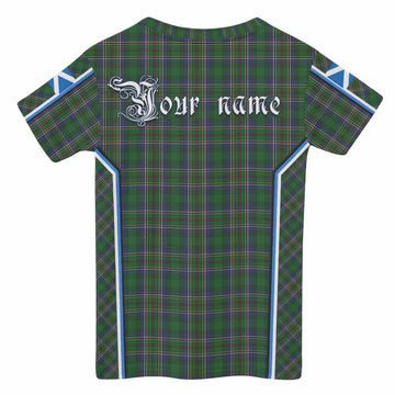 Cockburn Tartan Crest Kid T-shirt Scotland Coat of Arm Flag Style - Tartan Vibes Clothing