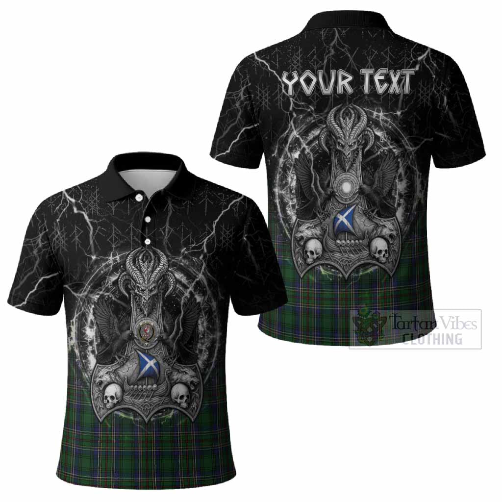 Cockburn Tartan Crest Polo Shirt Celtic Odin's Raven Legacy
