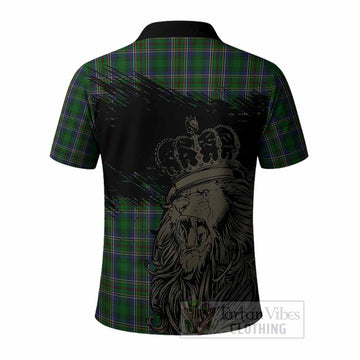 Cockburn Tartan Crest Polo Shirt Crowned Lion Heritage Style