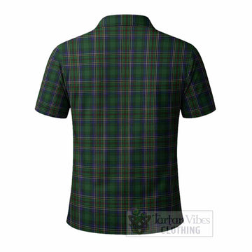 Cockburn Tartan Crest Polo Shirt Ferocious Lion Style