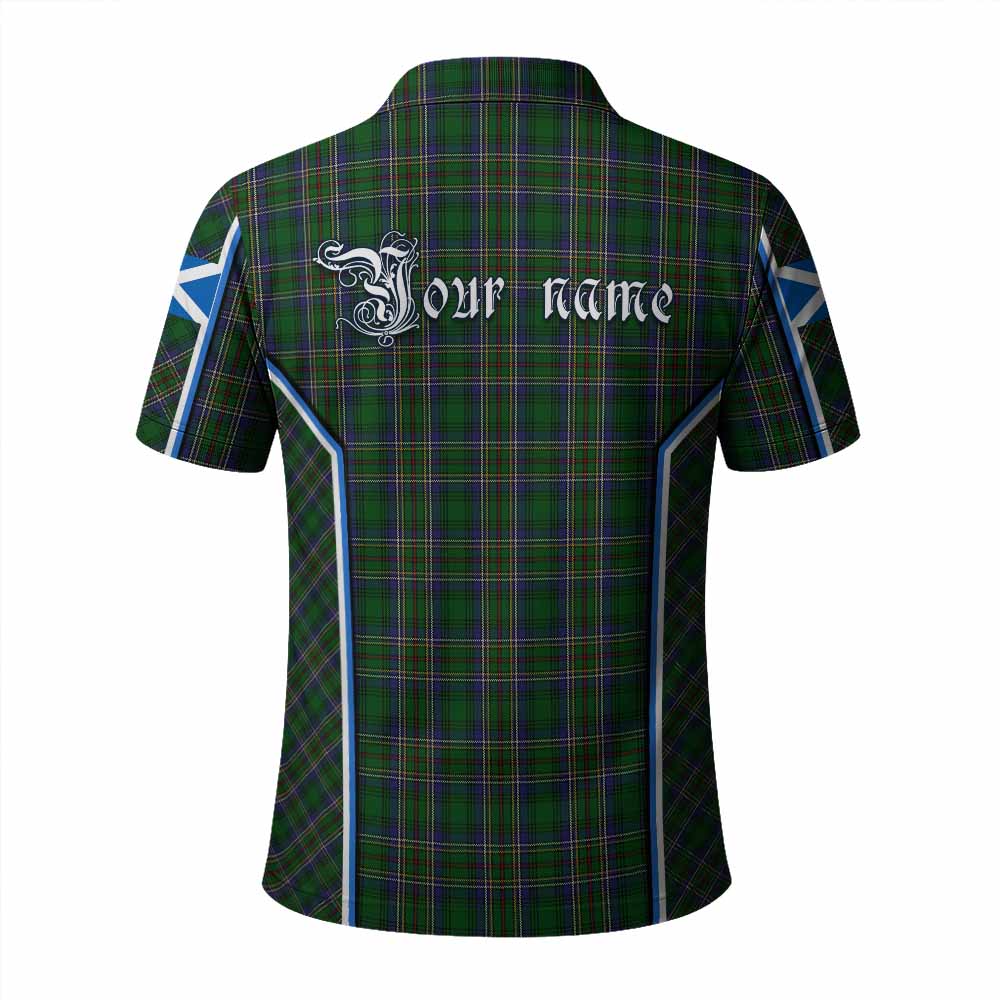 Cockburn Tartan Crest Polo Shirt Scotland Coat of Arm Flag Style - Tartan Vibes Clothing