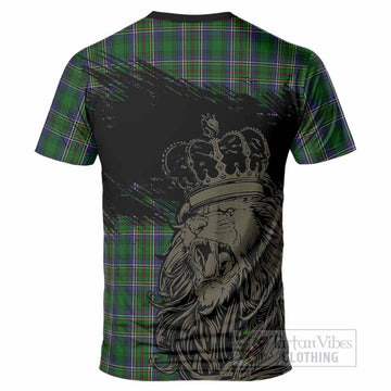 Cockburn Tartan Crest T-Shirt Crowned Lion Heritage Style