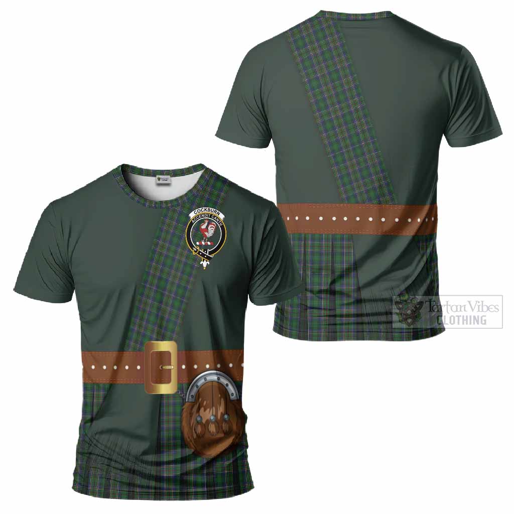 Cockburn Tartan Crest T-Shirt Kilt Costume Style