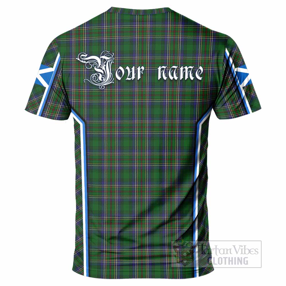 Cockburn Tartan Crest T-shirt Scotland Coat of Arm Flag Style - Tartan Vibes Clothing