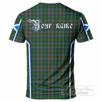 Cockburn Tartan Crest T-shirt Scotland Coat of Arm Flag Style - Tartan Vibes Clothing
