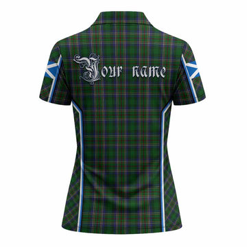Cockburn Tartan Crest Women's Polo Shirt Scotland Coat of Arm Flag Style - Tartan Vibes Clothing