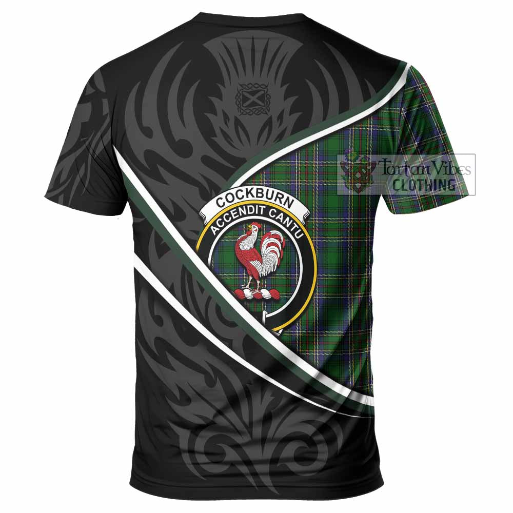 Cockburn Tartan Family Crest T-shirt Celtic Scottish Thistle Floral - Tartan Vibes Clothing
