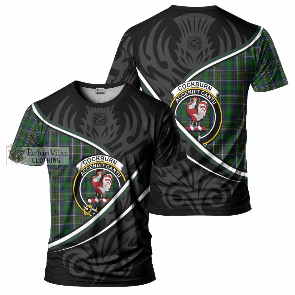 Cockburn Tartan Family Crest T-shirt Celtic Scottish Thistle Floral - Tartan Vibes Clothing