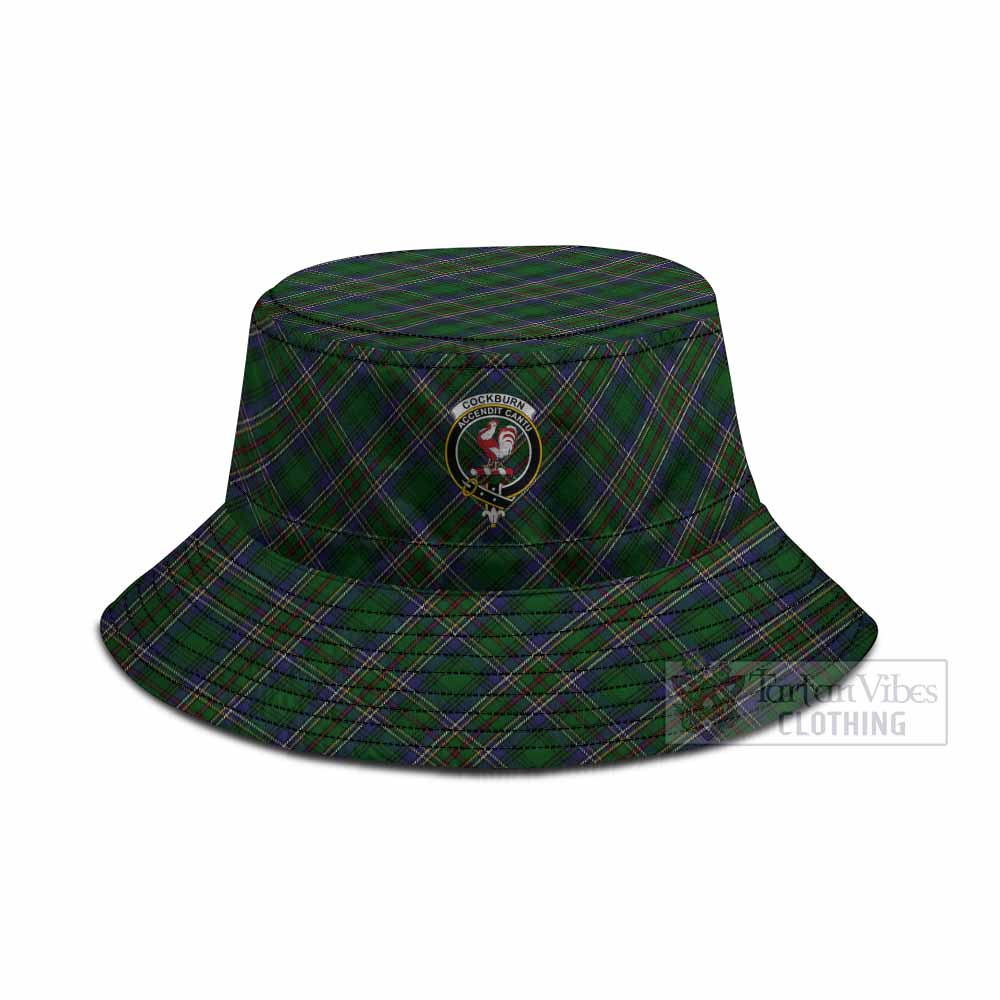 Cockburn Tartan Fishing Hat with Family Crest