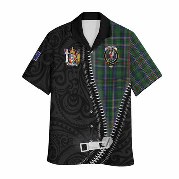 Cockburn Tartan Hawaiian Shirt New Zealand Pattern Unique Zipper Stylized