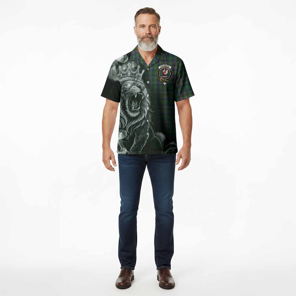 Cockburn Tartan Hawaiian Shirt Roaring Lion Heritage