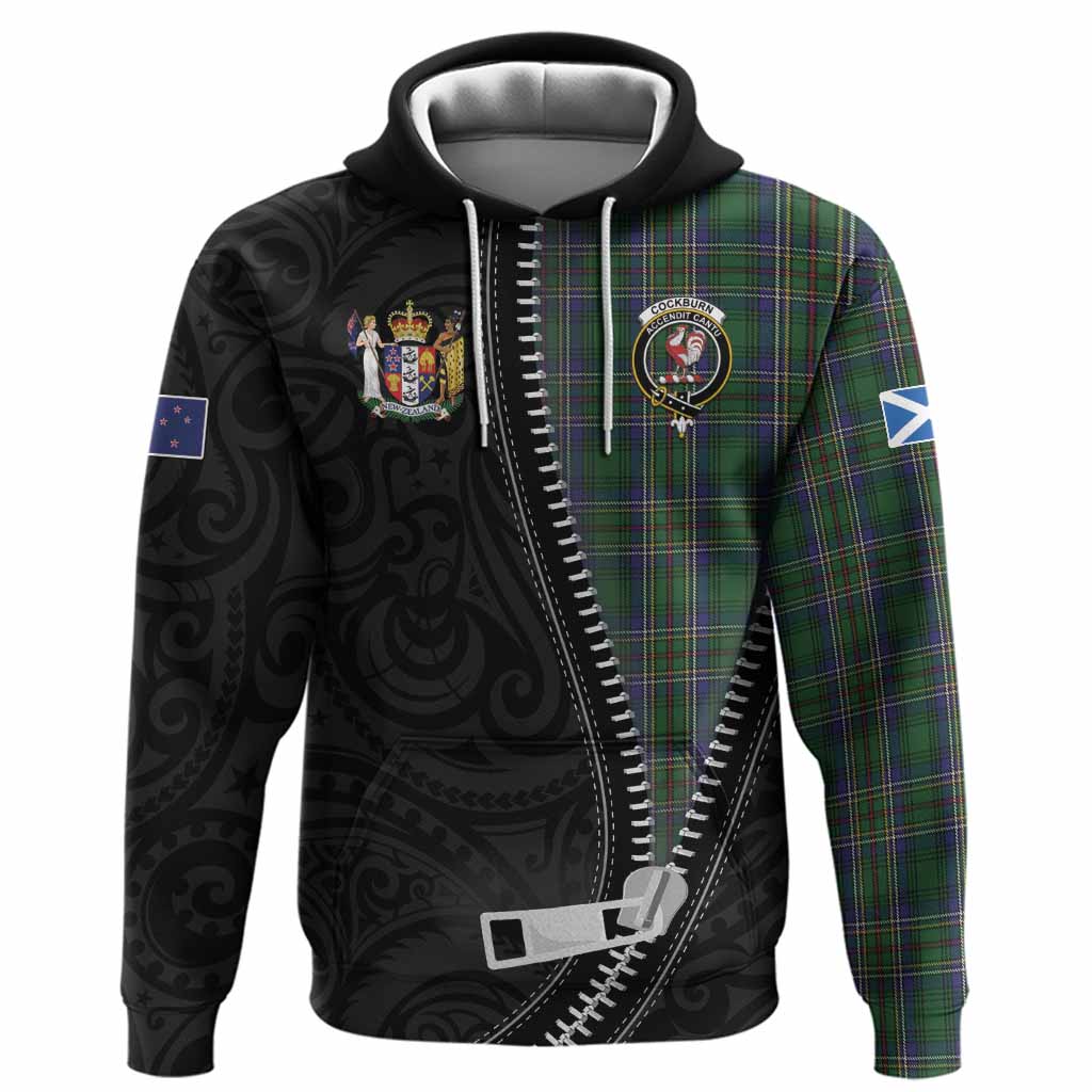 Cockburn Tartan Hoodie New Zealand Pattern Unique Zipper Stylized