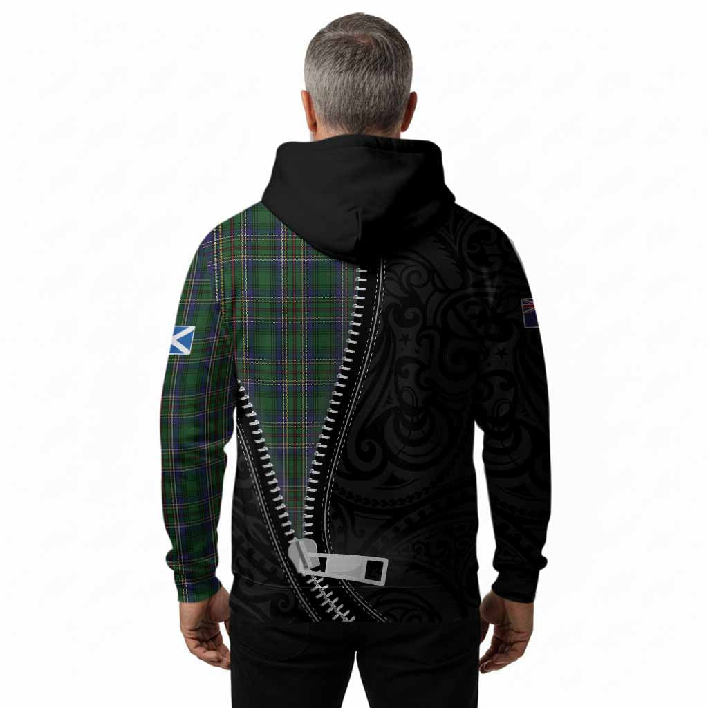Cockburn Tartan Hoodie New Zealand Pattern Unique Zipper Stylized