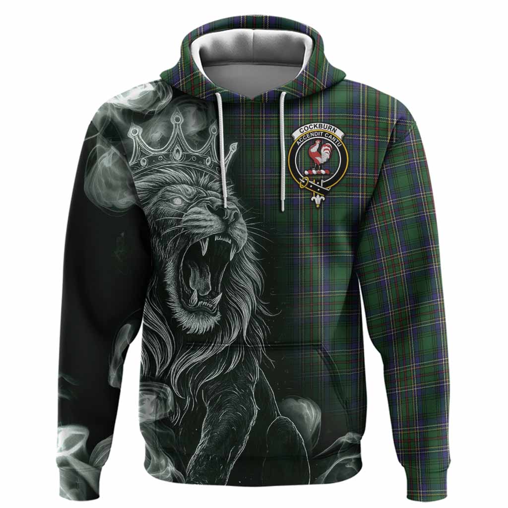 Cockburn Tartan Hoodie Roaring Lion Heritage