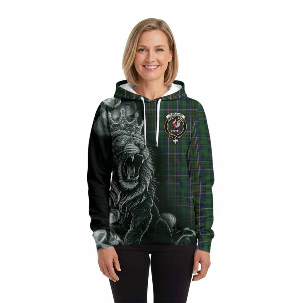 Cockburn Tartan Hoodie Roaring Lion Heritage