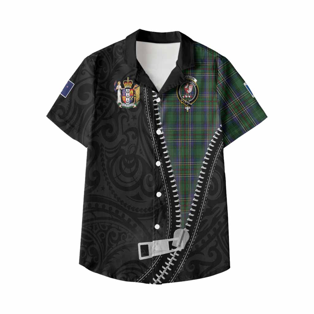Cockburn Tartan Kid Hawaiian Shirt New Zealand Pattern Unique Zipper Stylized