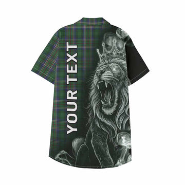 Cockburn Tartan Kid Hawaiian Shirt Roaring Lion Heritage